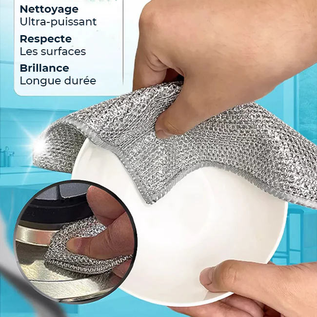 KitchenClean - Chiffons magiques en laine d'acier - Image 3