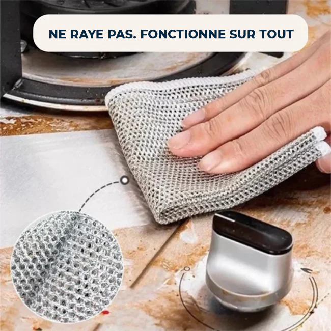 KitchenClean - Chiffons magiques en laine d'acier - Image 4